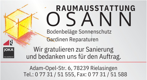 Logo Raumausstattung Osann Alexander